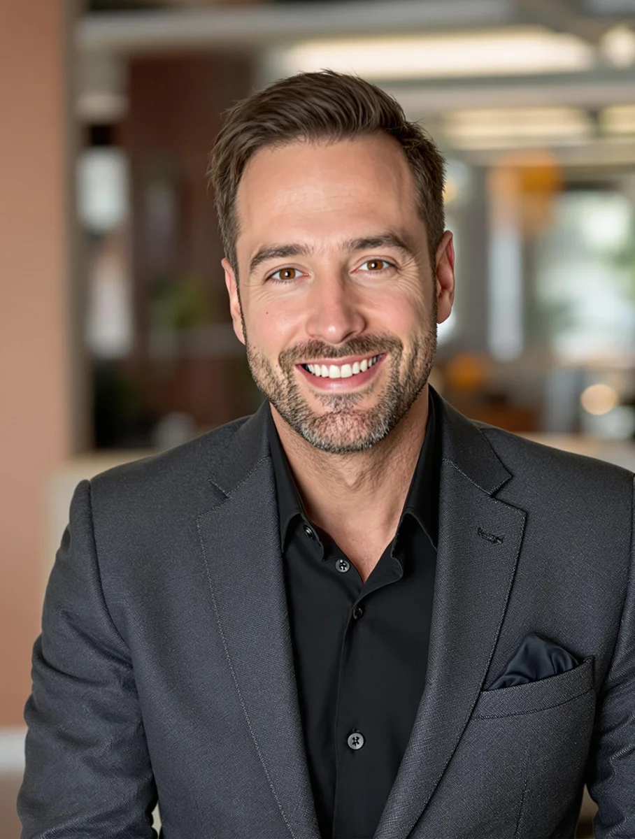 KI-generiertes Bewerbungsfoto - LinkedIn Mann